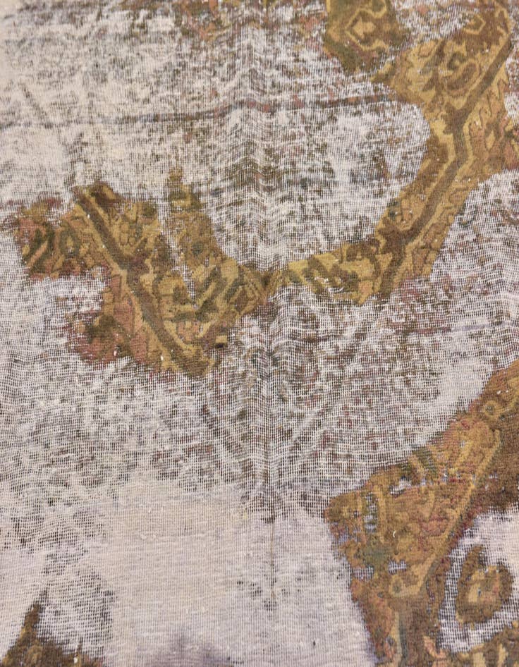 Detail image of 6' 6 x 7' 10  Hand Knotted Ultra Vintage Persian Wool Rug