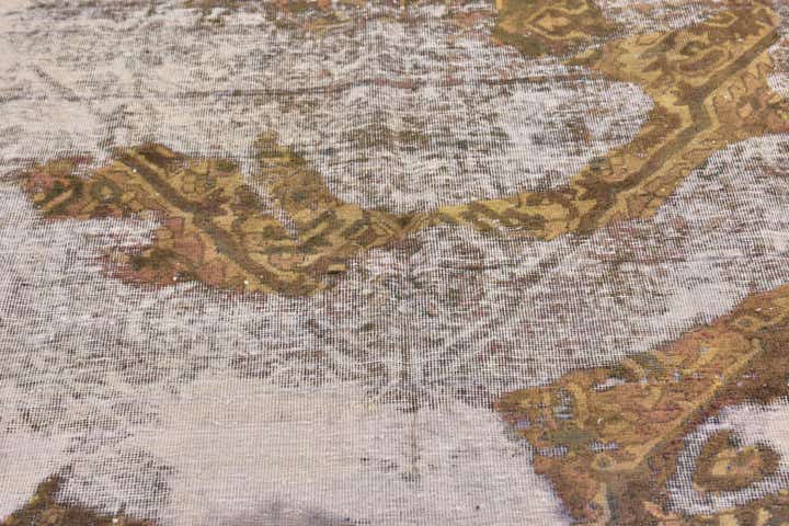 6' 6 x 7' 10 Hand Knotted Ultra Vintage Persian Wool Rug