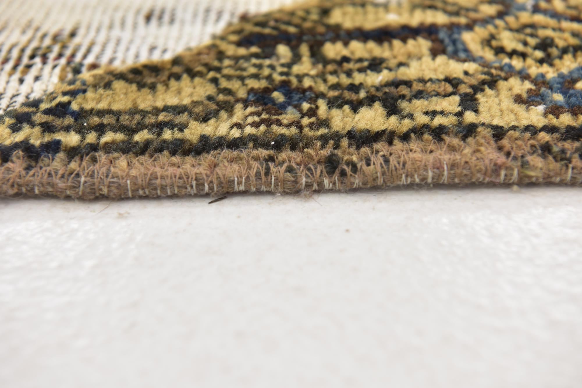 6' x 9' 4 Hand Knotted Ultra Vintage Persian Wool Rug