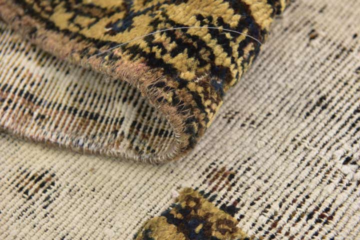 6' x 9' 4 Hand Knotted Ultra Vintage Persian Wool Rug