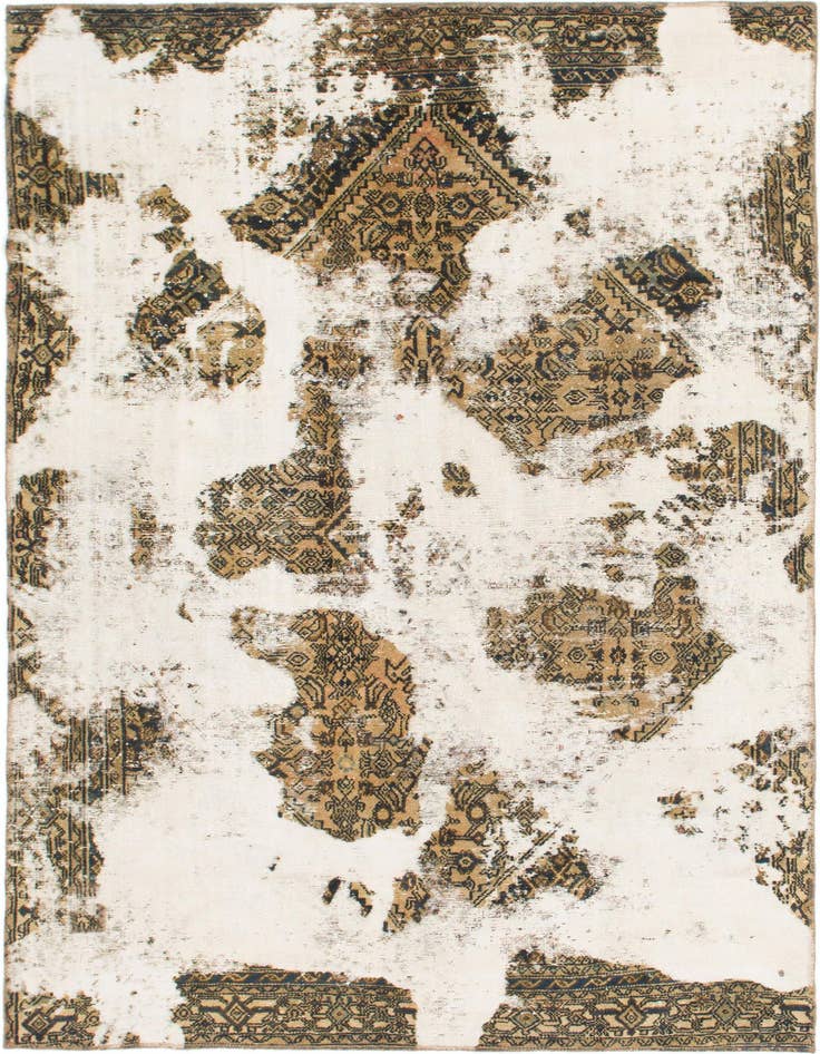 Detail image of 6' x 9' 4 Hand Knotted Ultra Vintage Persian Wool Rug
