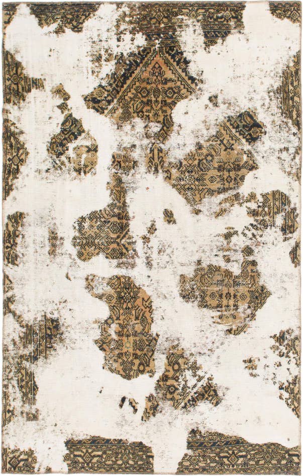 Detail image of 6' x 9' 4 Hand Knotted Ultra Vintage Persian Wool Rug