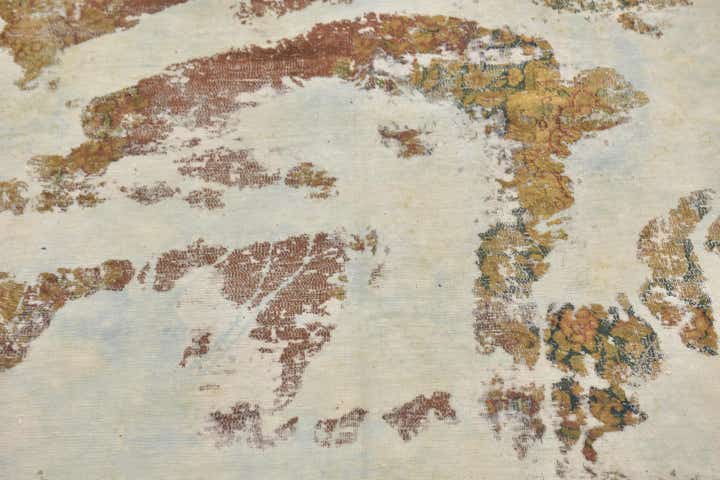 6' 8 x 10' Hand Knotted Ultra Vintage Persian Wool Rug