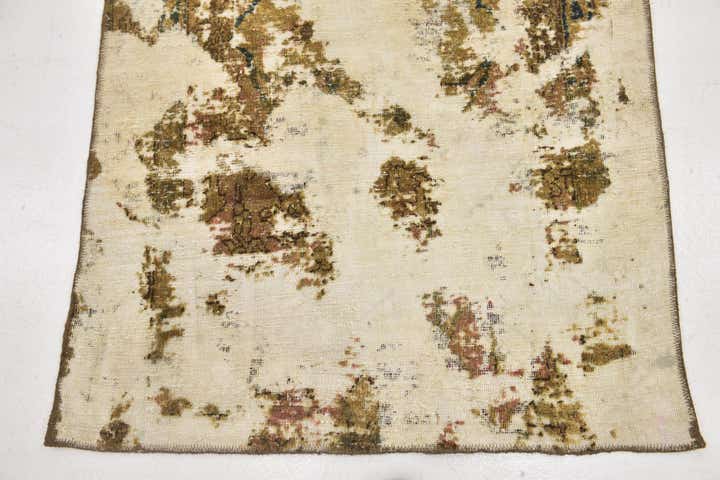 3' 7 x 5' 9 Hand Knotted Ultra Vintage Persian Wool Rug