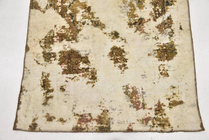 Detail image of 3' 7 x 5' 9 Hand Knotted Ultra Vintage Persian Wool Rug