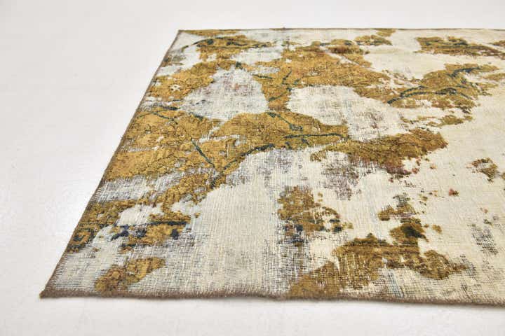 3' 7 x 5' 9 Hand Knotted Ultra Vintage Persian Wool Rug