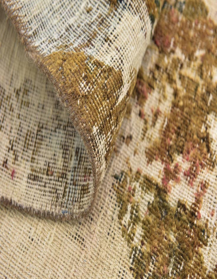 Detail image of 3' 7 x 5' 9  Hand Knotted Ultra Vintage Persian Wool Rug