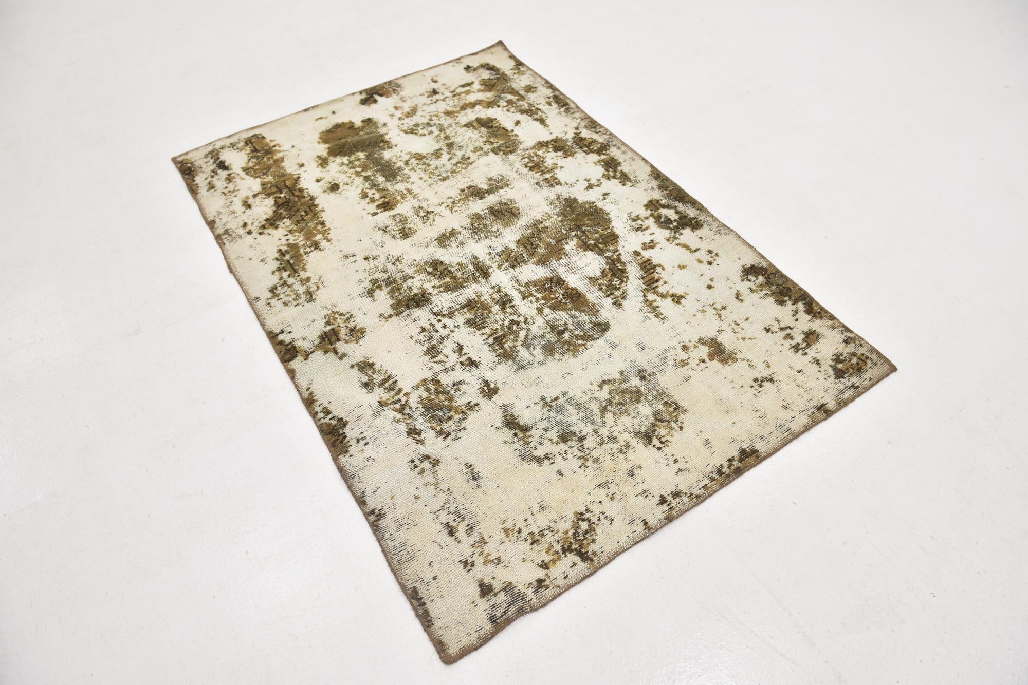 3' 10 x 5' 6 Hand Knotted Ultra Vintage Persian Wool Rug