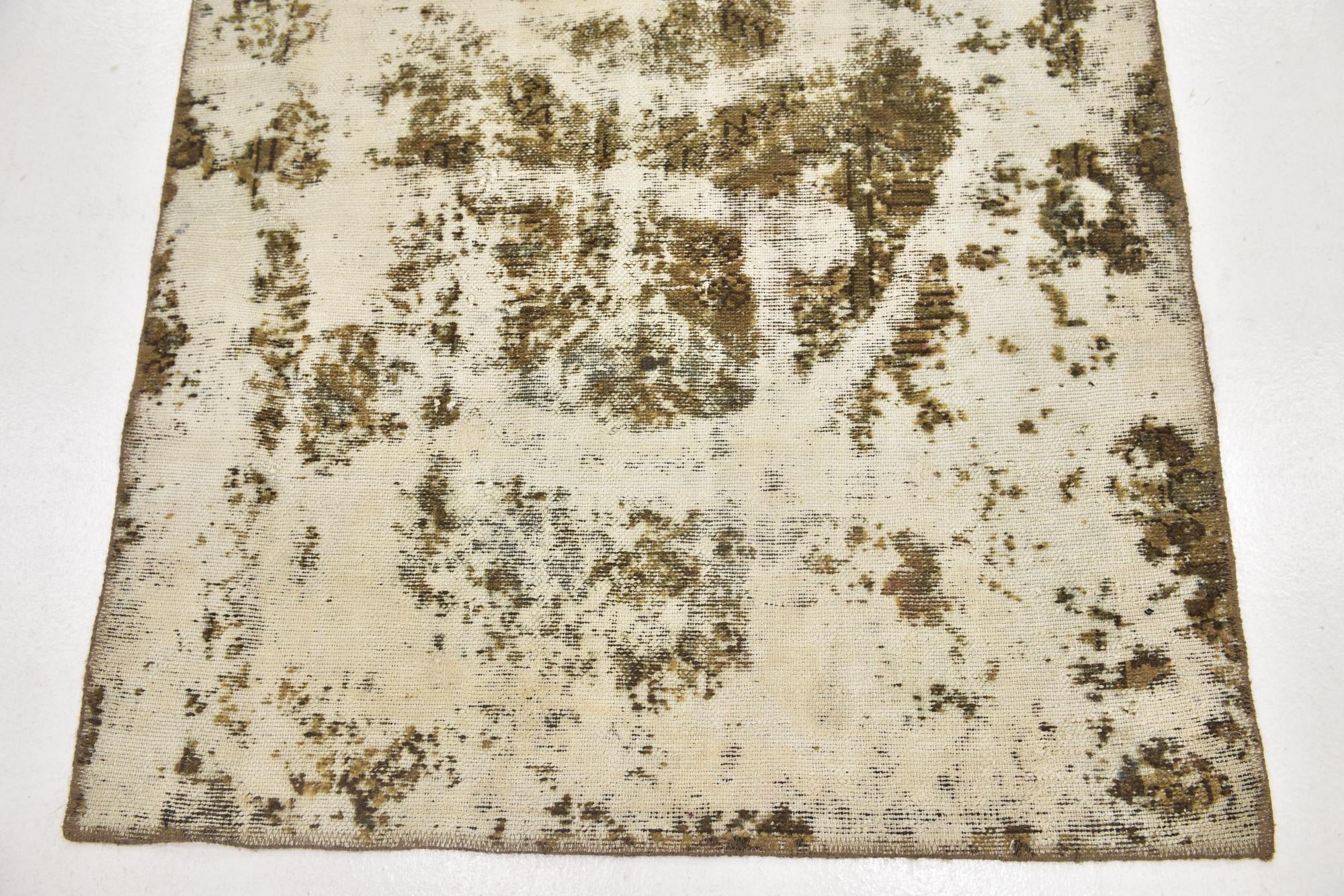 3' 10 x 5' 6 Hand Knotted Ultra Vintage Persian Wool Rug