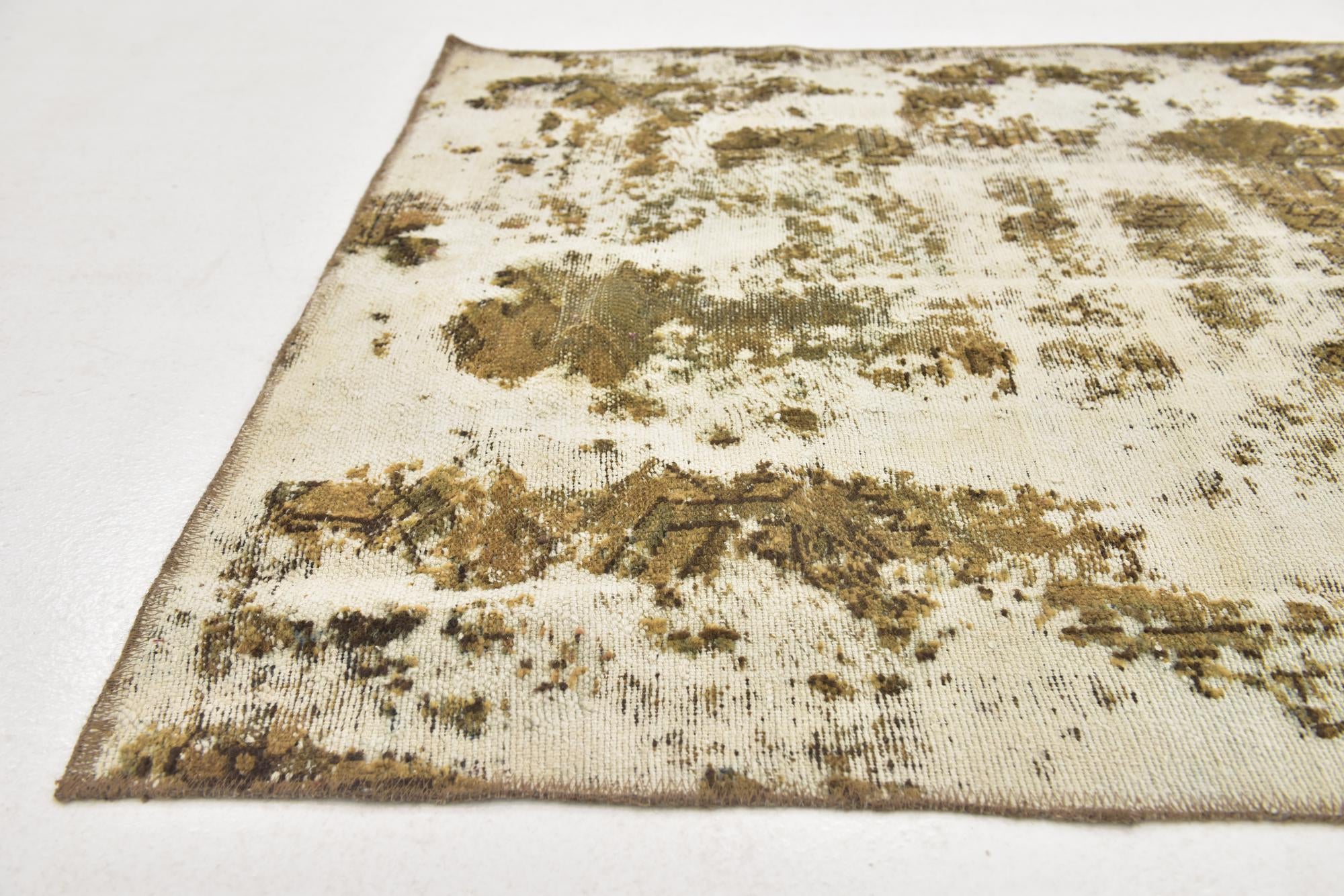 3' 10 x 5' 6 Hand Knotted Ultra Vintage Persian Wool Rug