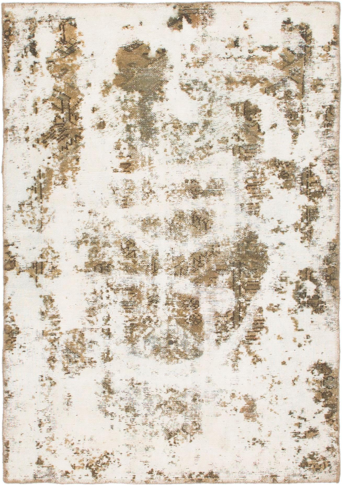 3' 10 x 5' 6 Hand Knotted Ultra Vintage Persian Wool Rug