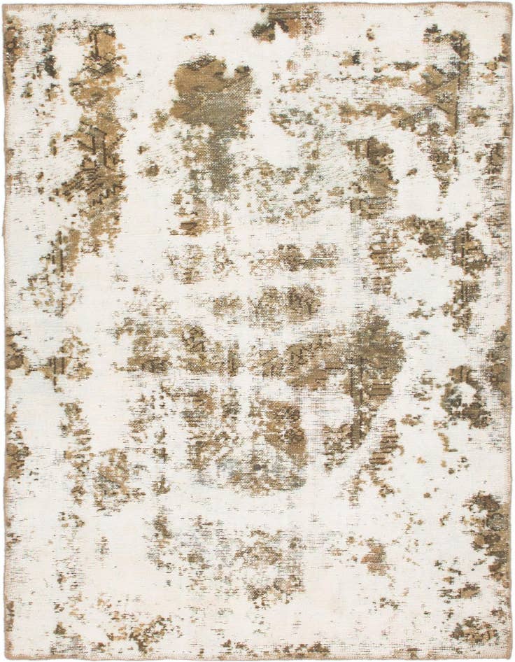Detail image of 3' 10 x 5' 6 Hand Knotted Ultra Vintage Persian Wool Rug