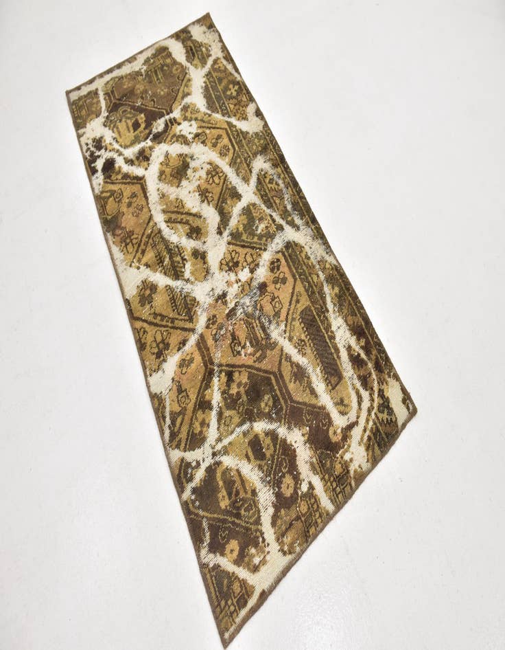 Detail image of 2' 9 x 5' 5  Hand Knotted Ultra Vintage Persian Wool Rug