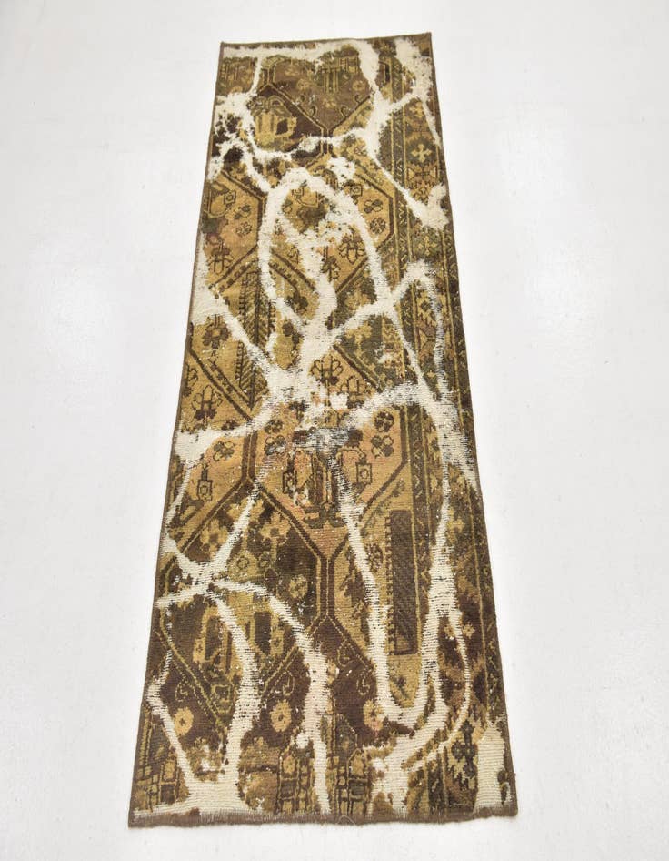 Detail image of 2' 9 x 5' 5  Hand Knotted Ultra Vintage Persian Wool Rug