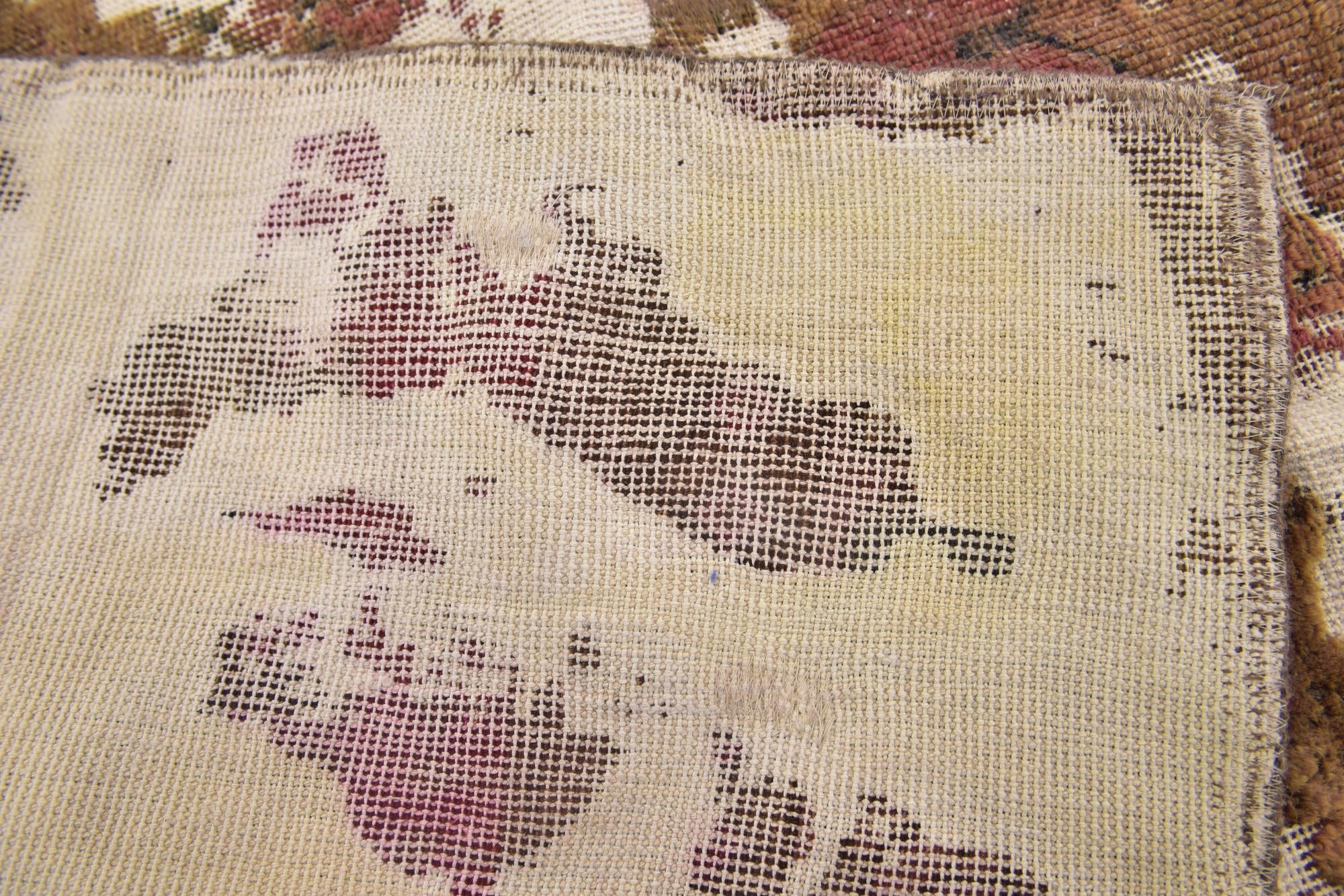 3' 8 x 5' Hand Knotted Ultra Vintage Persian Wool Rug