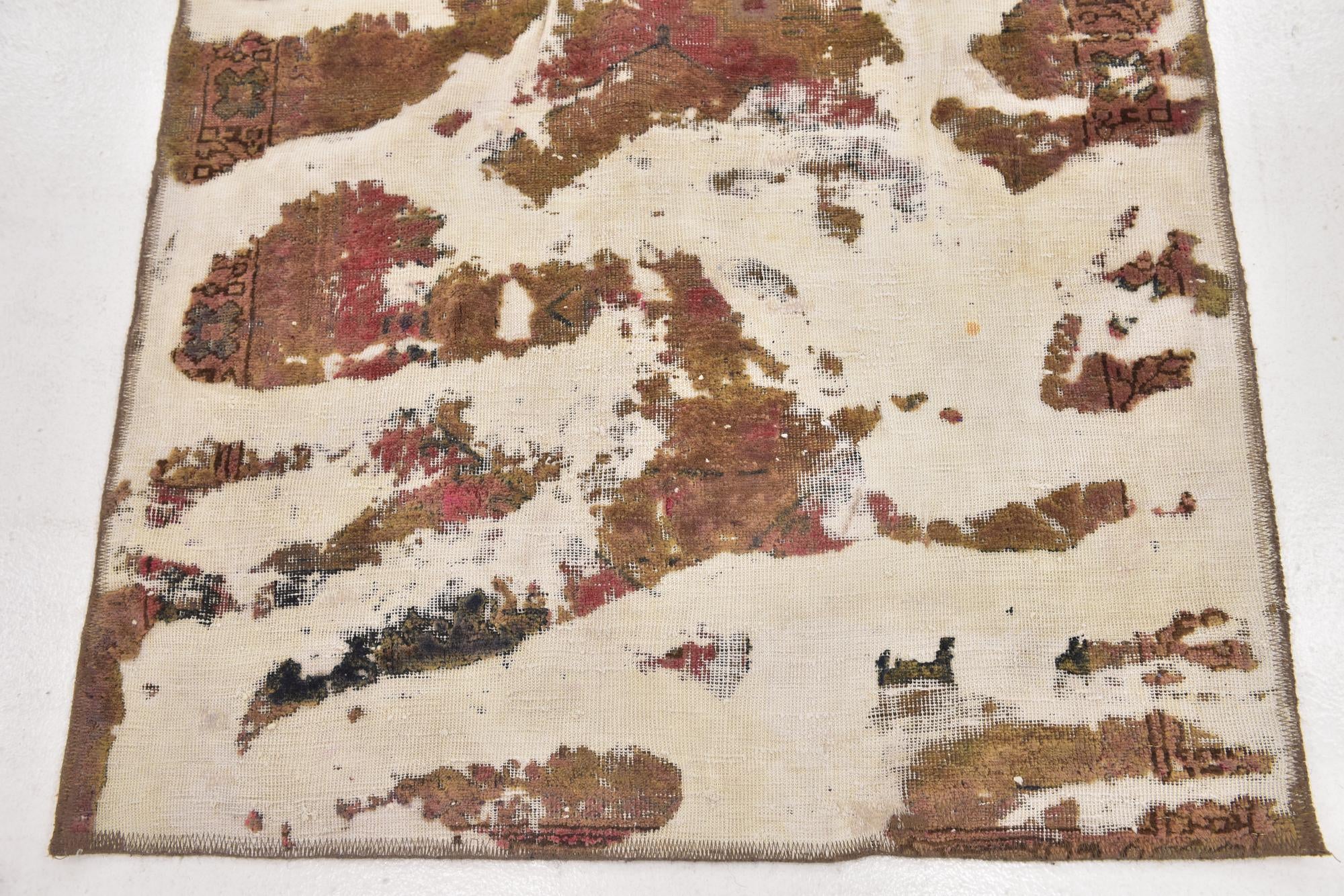 3' 8 x 5' Hand Knotted Ultra Vintage Persian Wool Rug