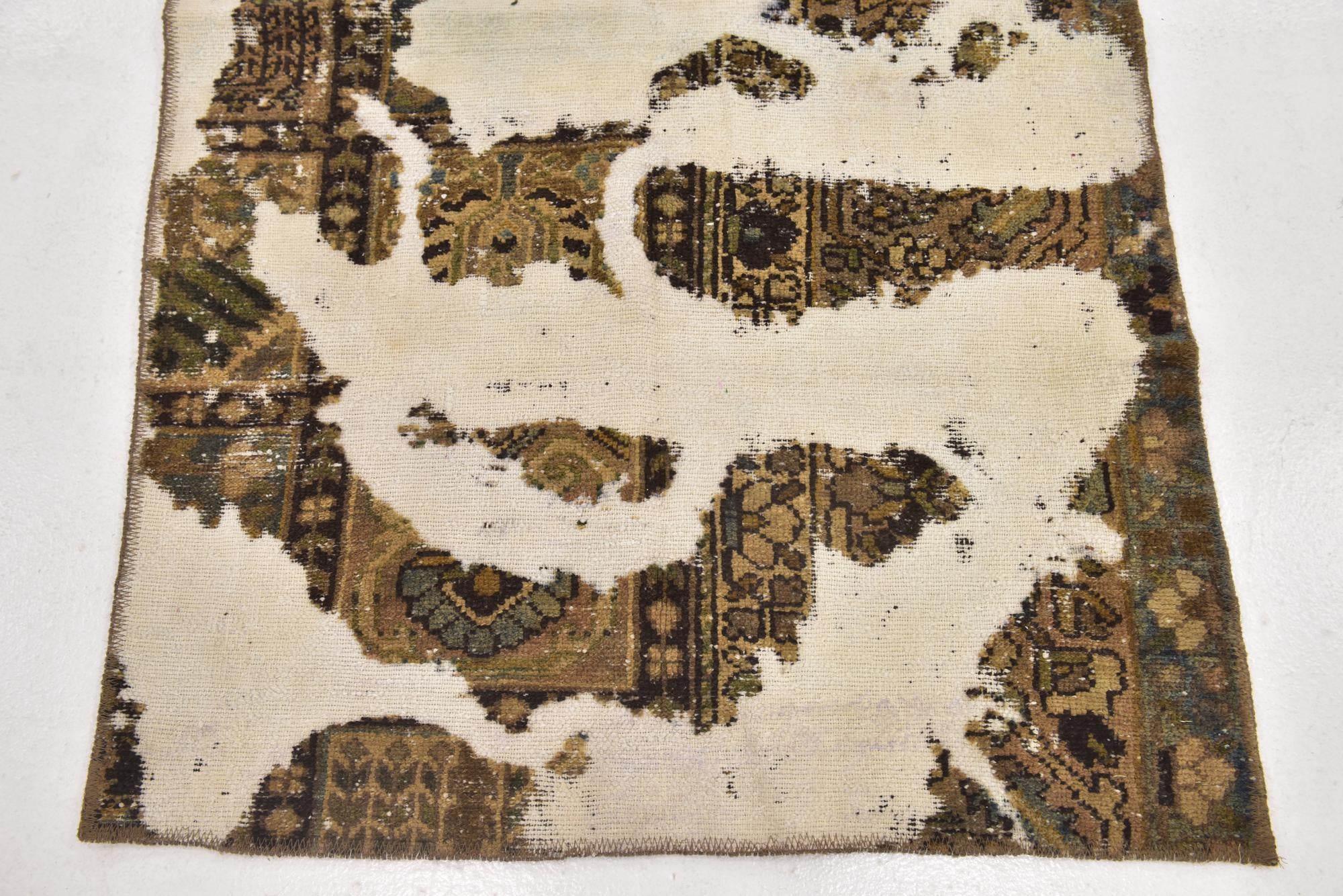 3' 2 x 5' Hand Knotted Ultra Vintage Persian Wool Rug