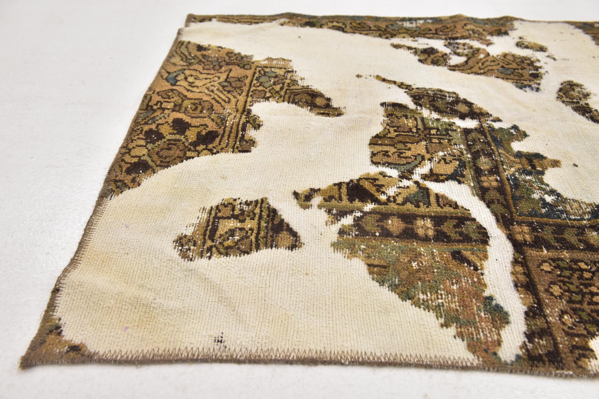 3' 2 x 5' Hand Knotted Ultra Vintage Persian Wool Rug