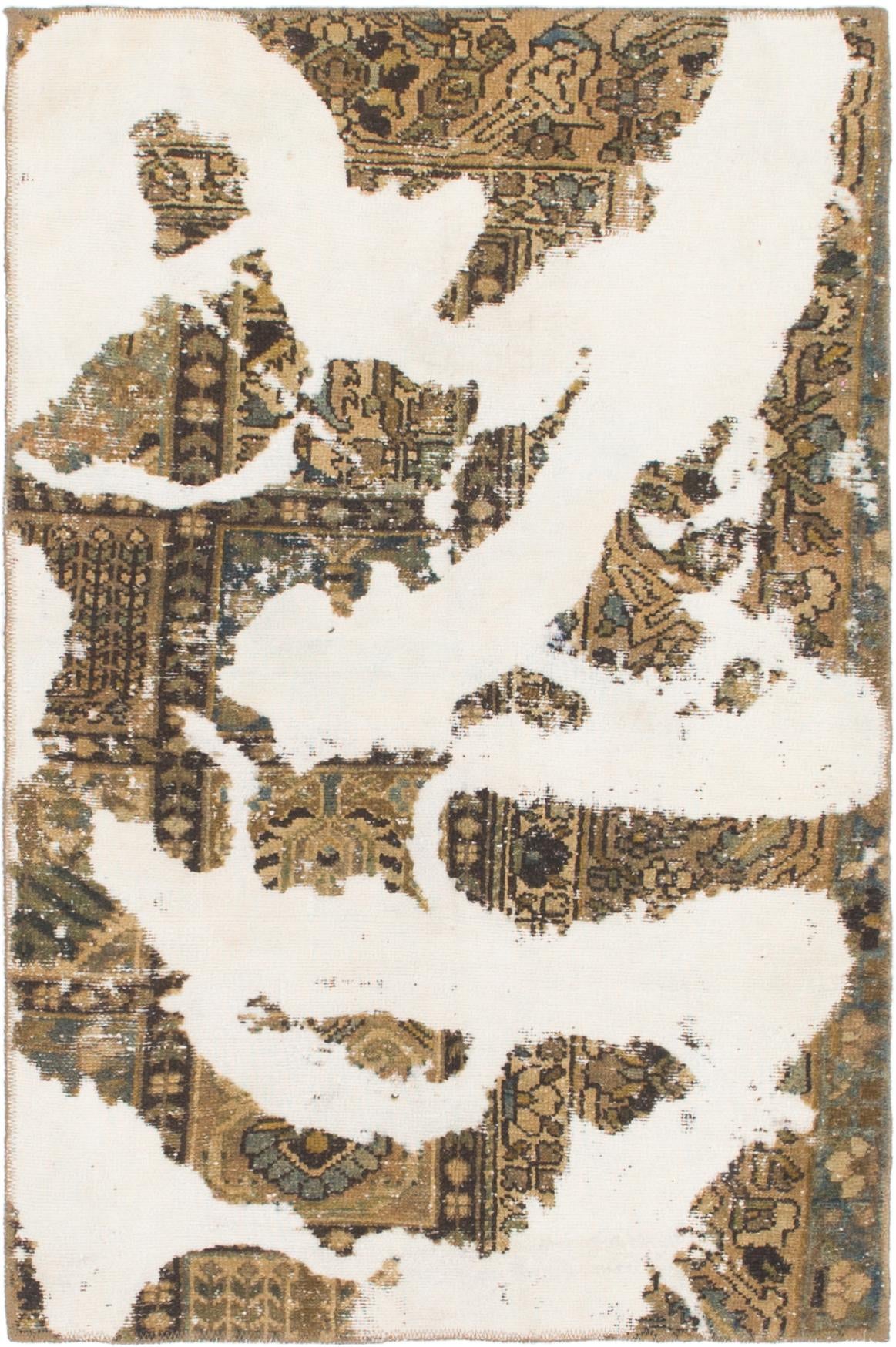 3' 2 x 5' Hand Knotted Ultra Vintage Persian Wool Rug