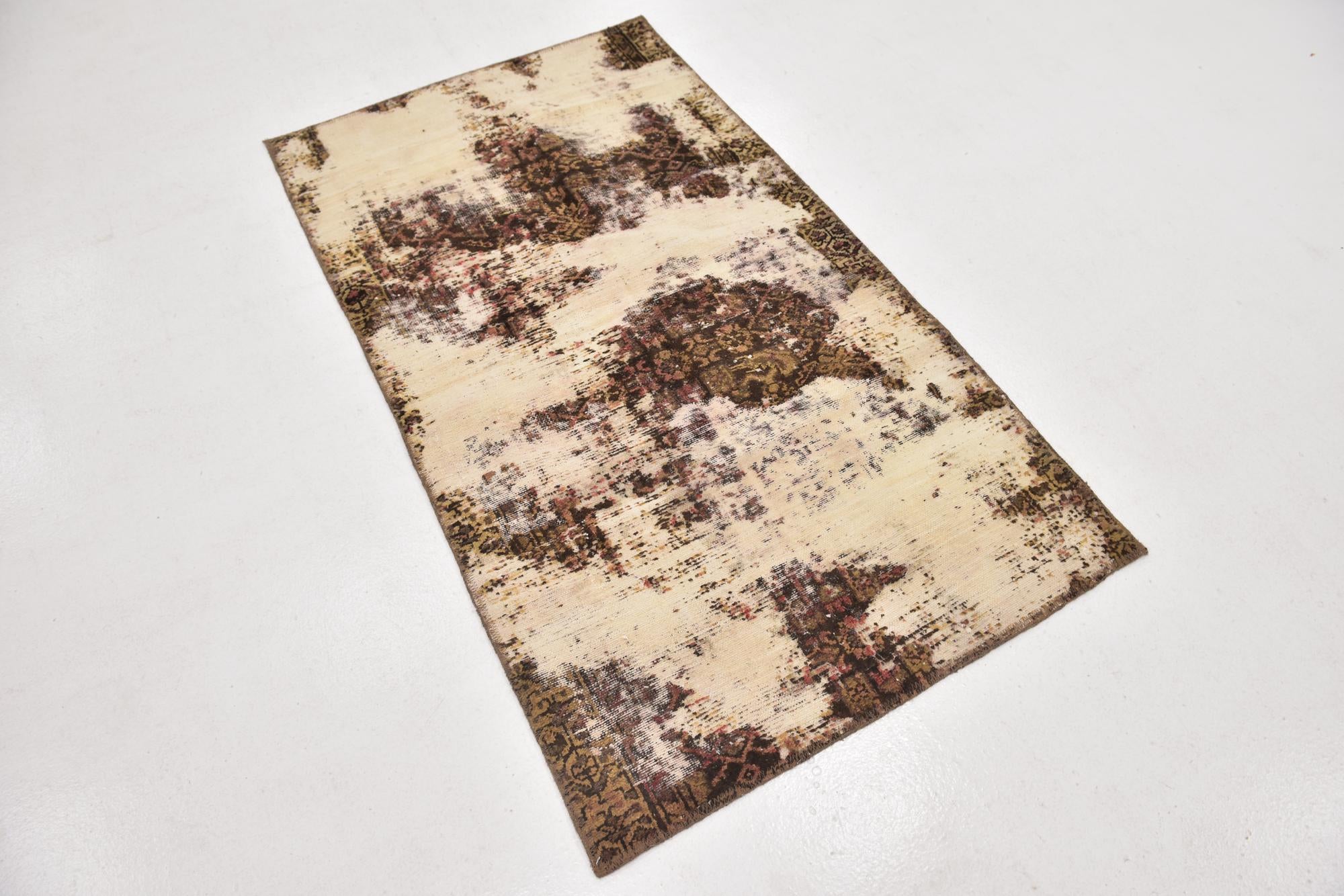 3' x 5' 4 Hand Knotted Ultra Vintage Persian Wool Rug