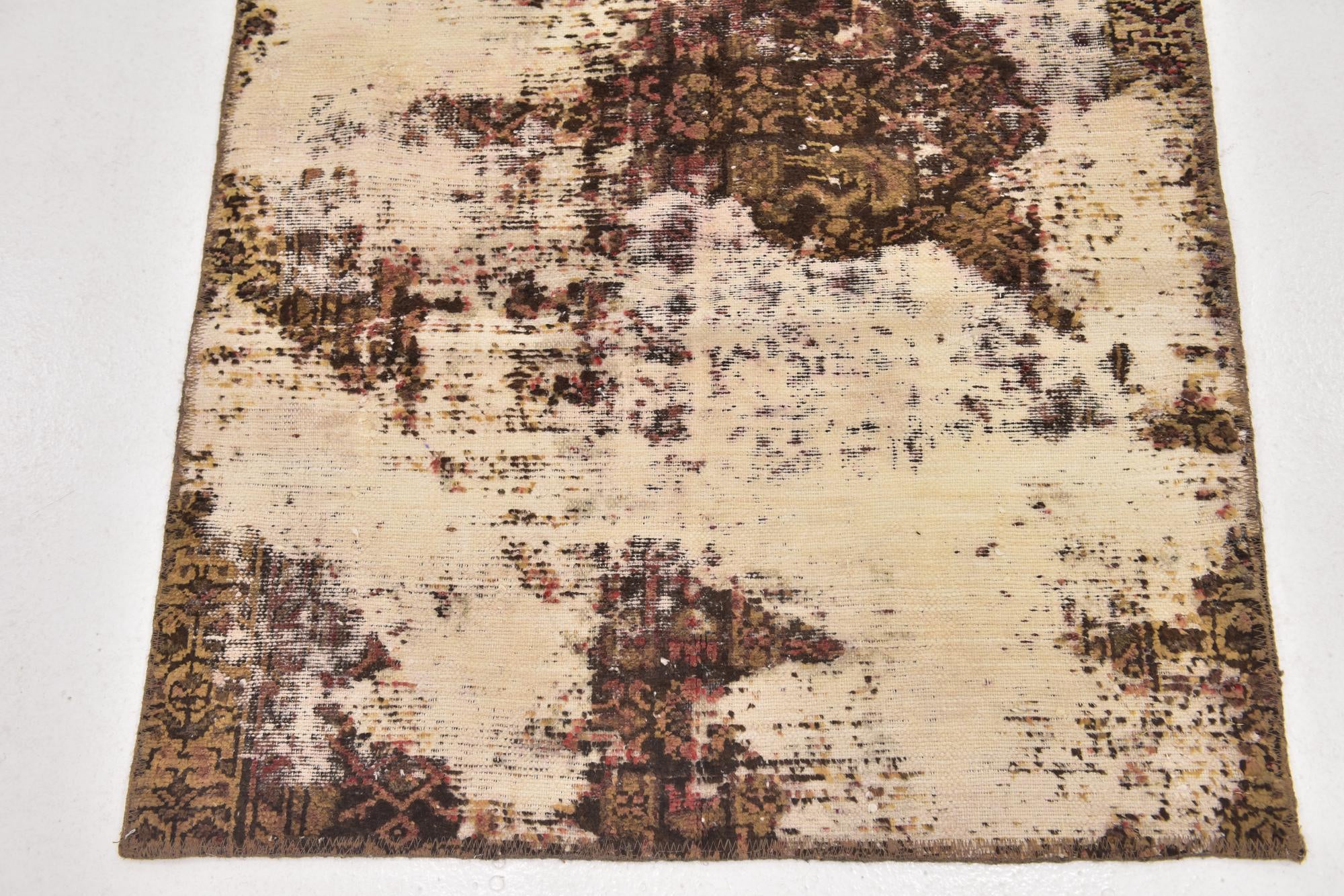 3' x 5' 4 Hand Knotted Ultra Vintage Persian Wool Rug