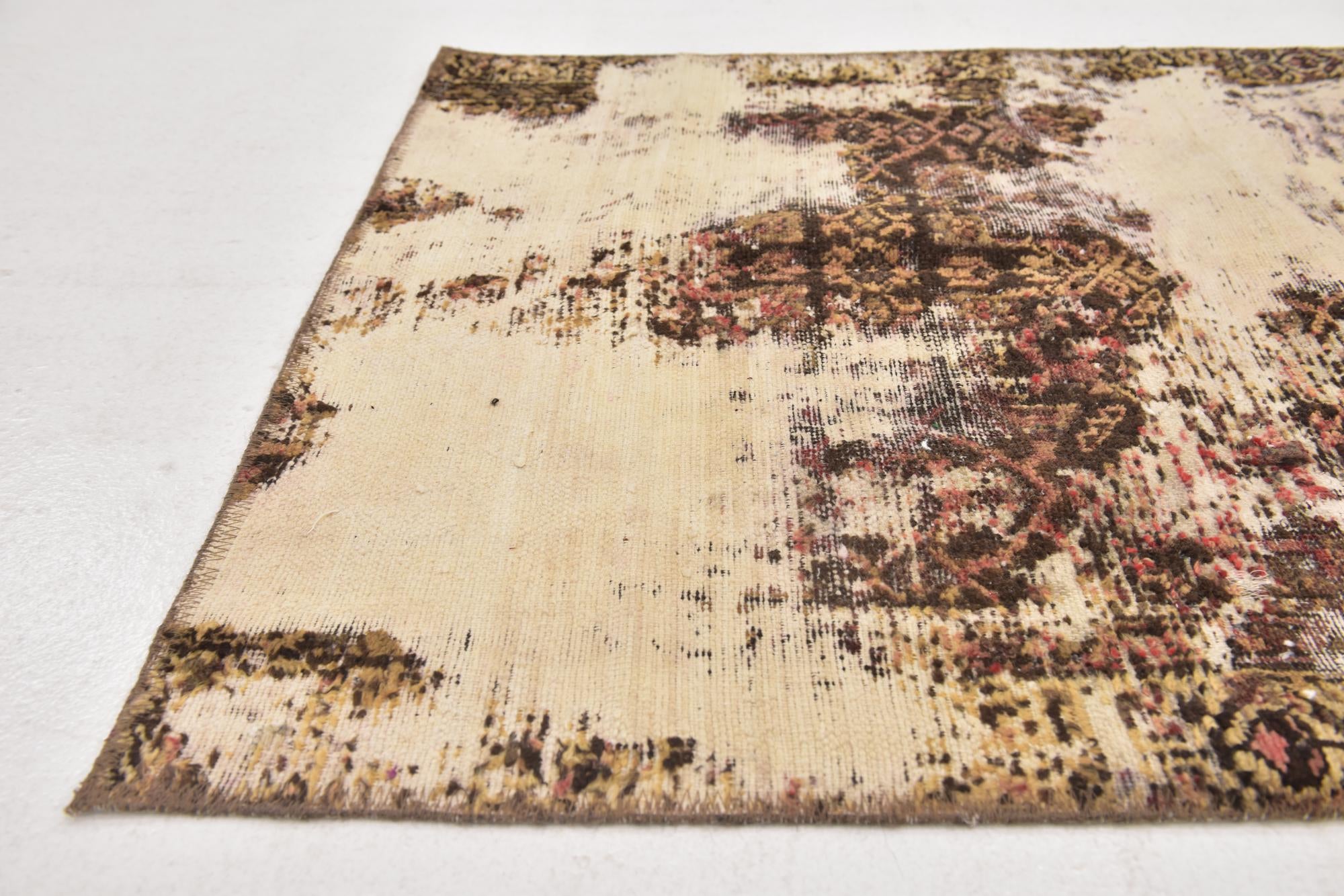 3' x 5' 4 Hand Knotted Ultra Vintage Persian Wool Rug