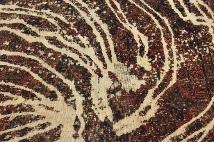 Detail image of 5' 5 x 6' 2 Hand Knotted Ultra Vintage Persian Wool Rug