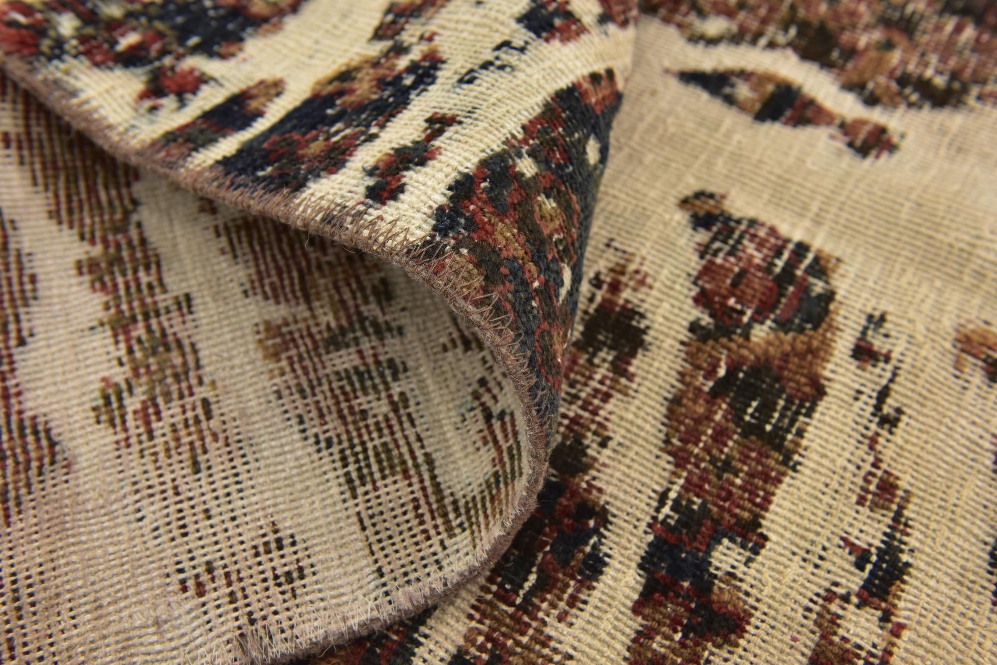 5' 5 x 6' 2 Hand Knotted Ultra Vintage Persian Wool Rug