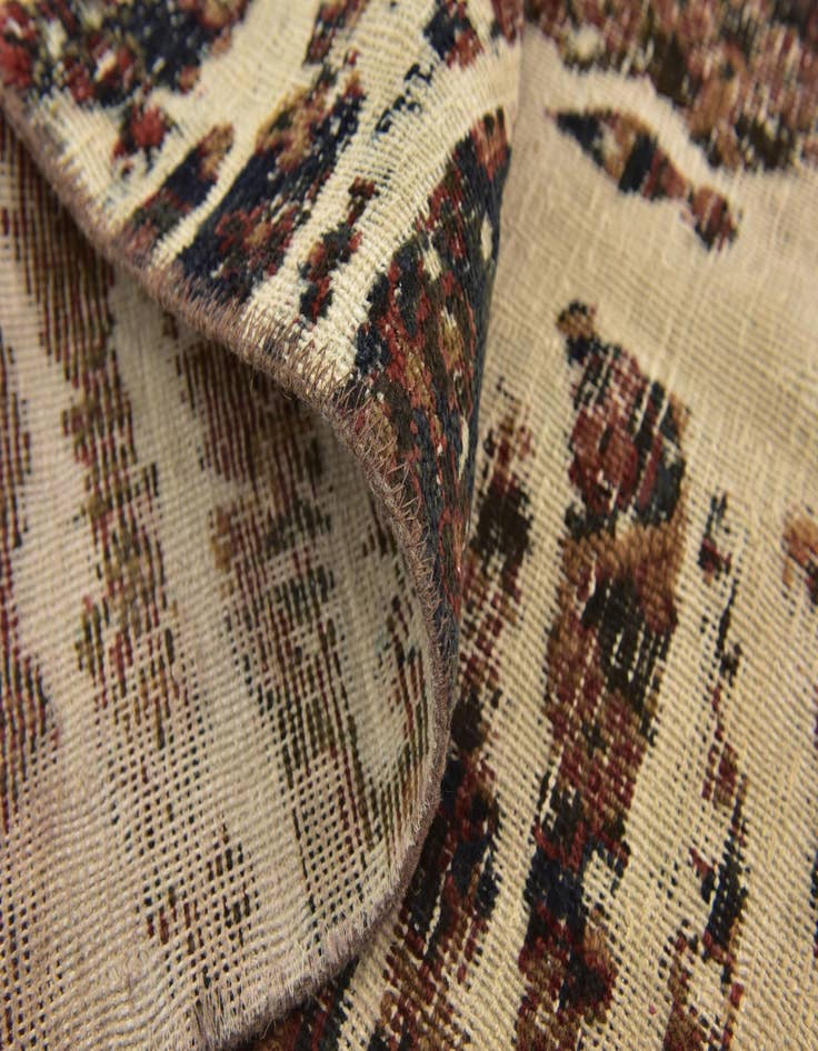 Detail image of 5' 5 x 6' 2  Hand Knotted Ultra Vintage Persian Wool Rug