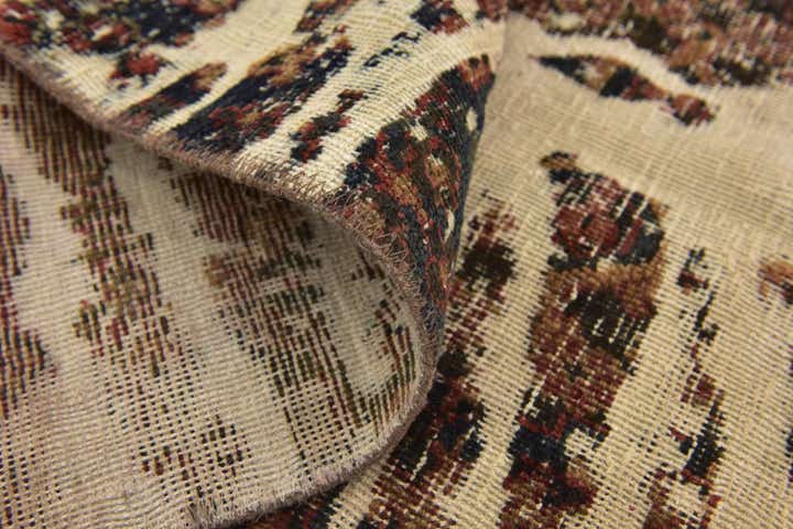 5' 5 x 6' 2 Hand Knotted Ultra Vintage Persian Wool Rug