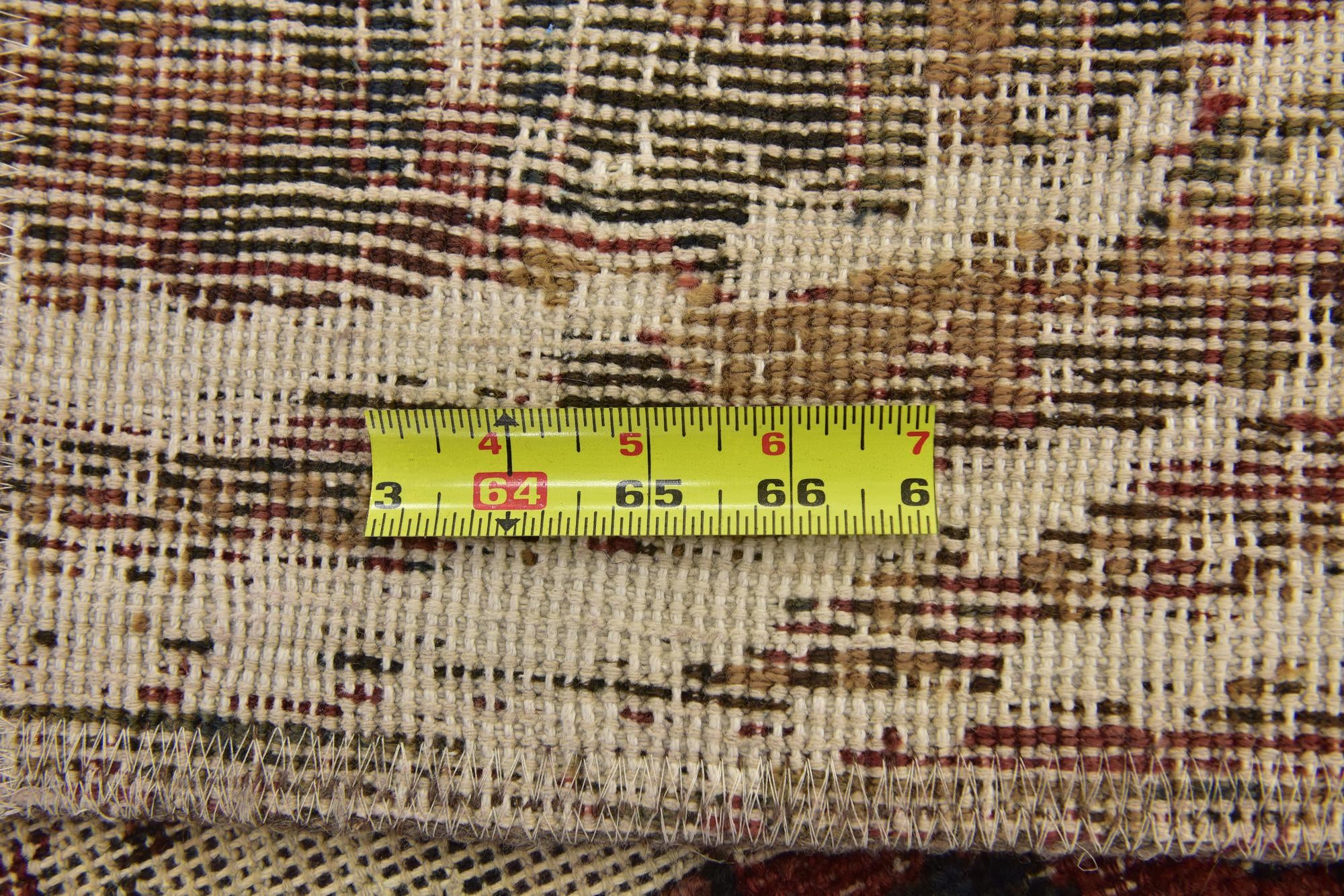 5' 5 x 6' 2 Hand Knotted Ultra Vintage Persian Wool Rug