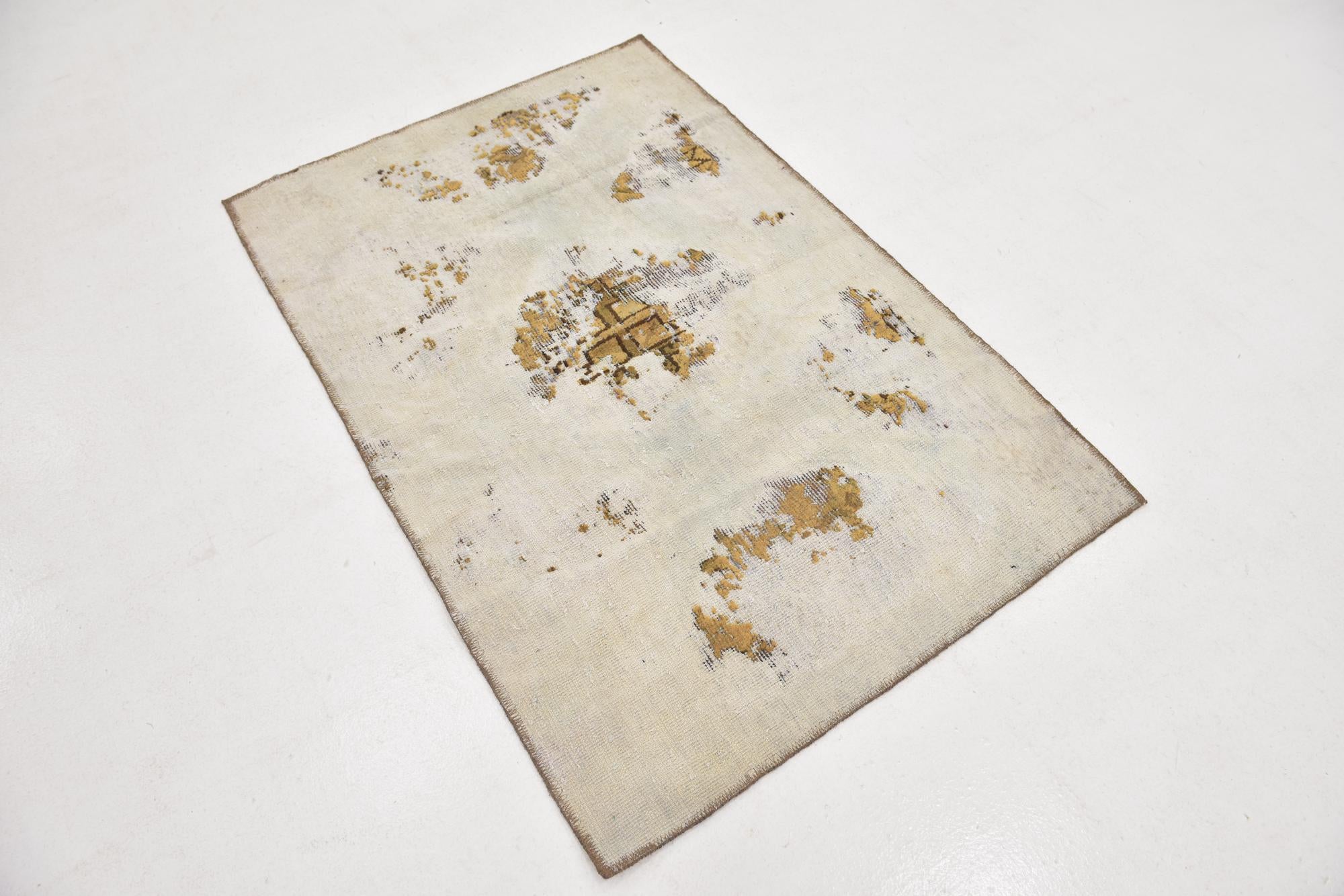 3' 3 x 4' 10 Hand Knotted Ultra Vintage Persian Wool Rug
