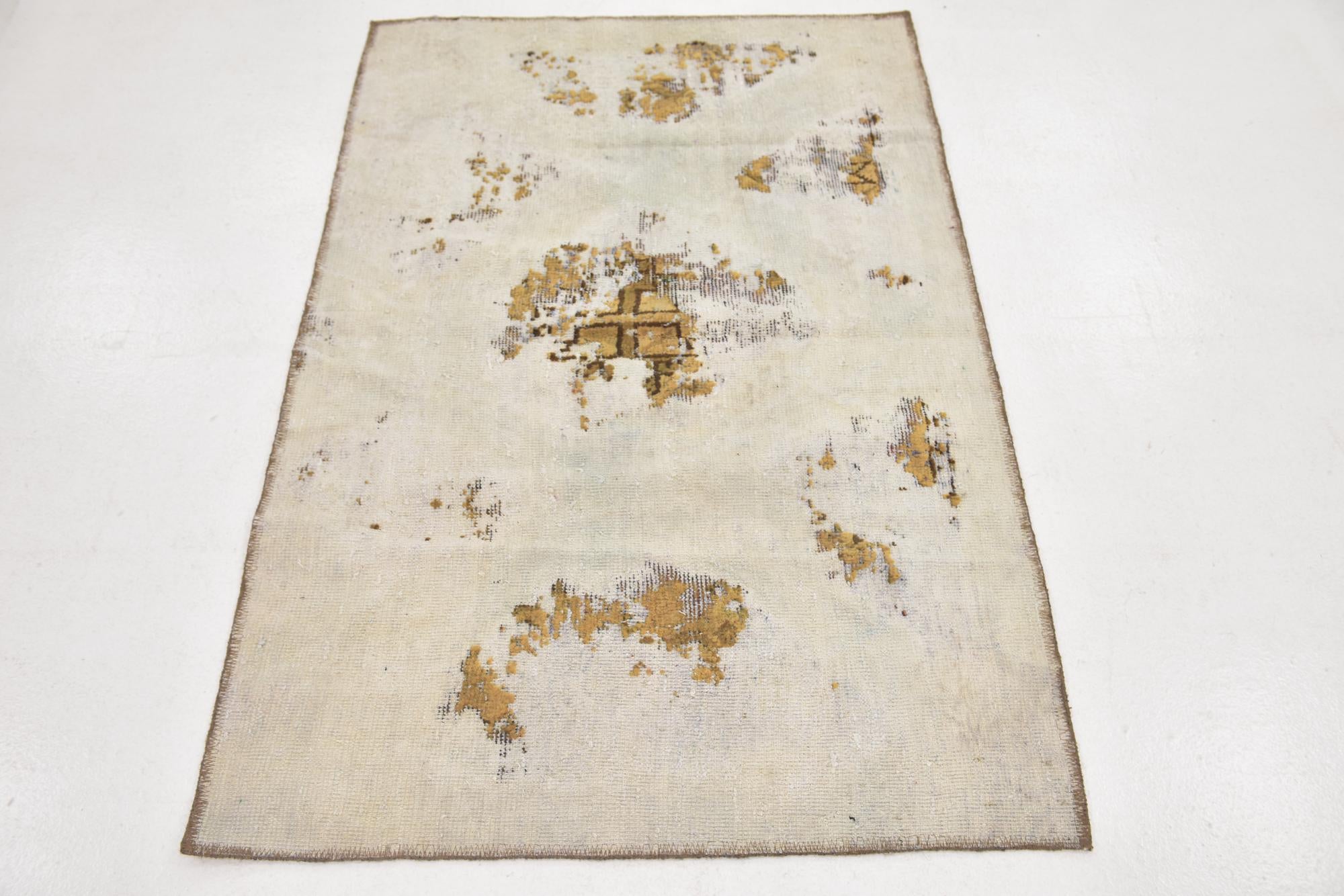 3' 3 x 4' 10 Hand Knotted Ultra Vintage Persian Wool Rug