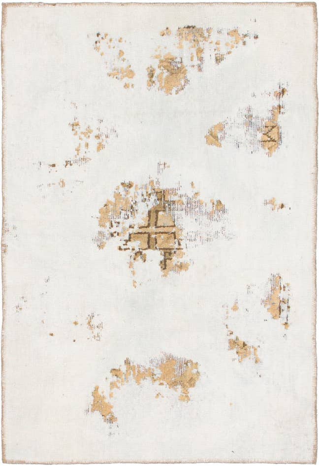 Detail image of 3' 3 x 4' 10 Hand Knotted Ultra Vintage Persian Wool Rug