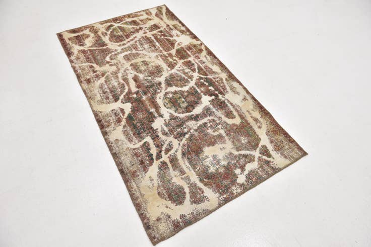 Detail image of 3' 3 x 5' 10 Hand Knotted Ultra Vintage Persian Wool Rug