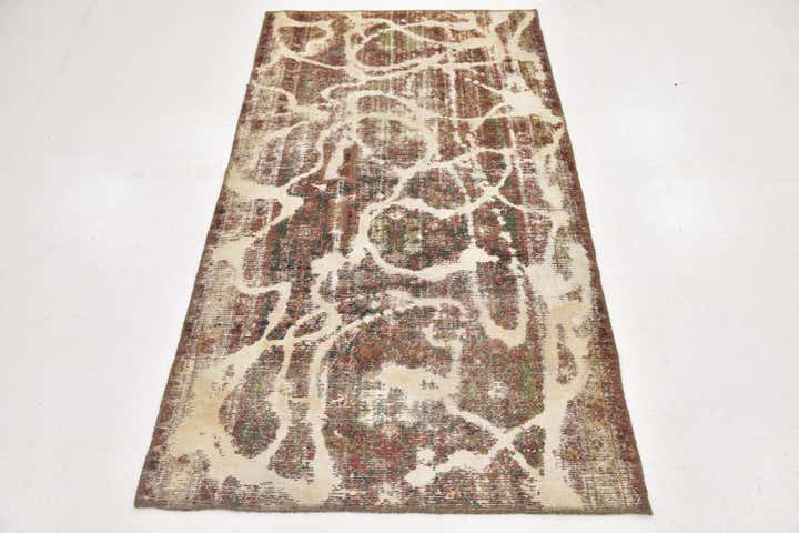 3' 3 x 5' 10 Hand Knotted Ultra Vintage Persian Wool Rug