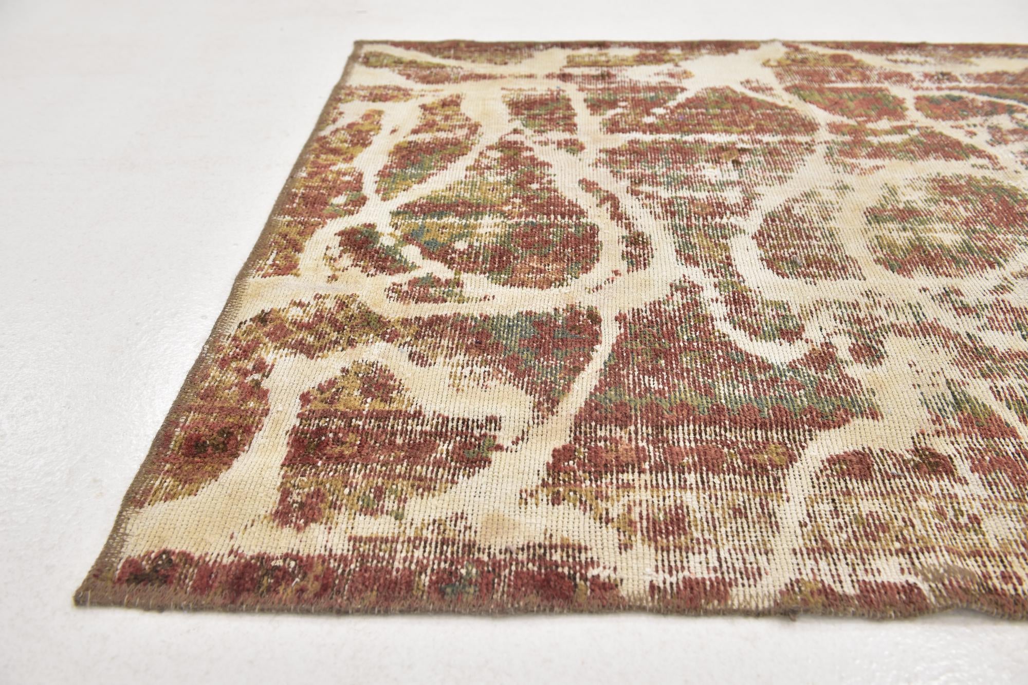 3' 3 x 5' 10 Hand Knotted Ultra Vintage Persian Wool Rug