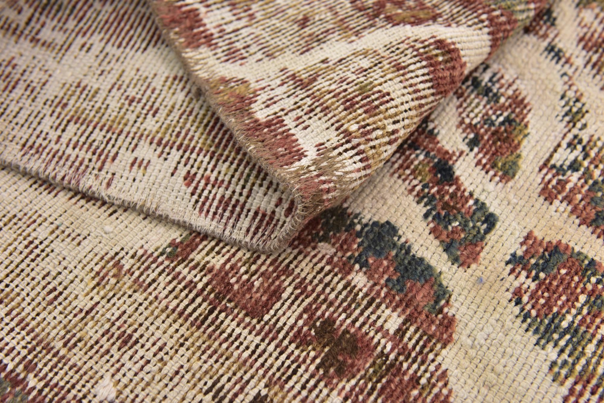 3' 3 x 5' 10 Hand Knotted Ultra Vintage Persian Wool Rug
