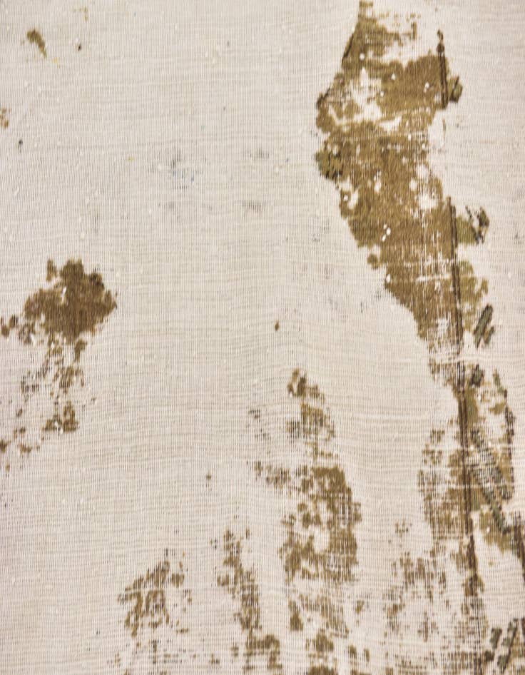 Detail image of 3' 4 x 4' 5  Hand Knotted Ultra Vintage Persian Wool Rug