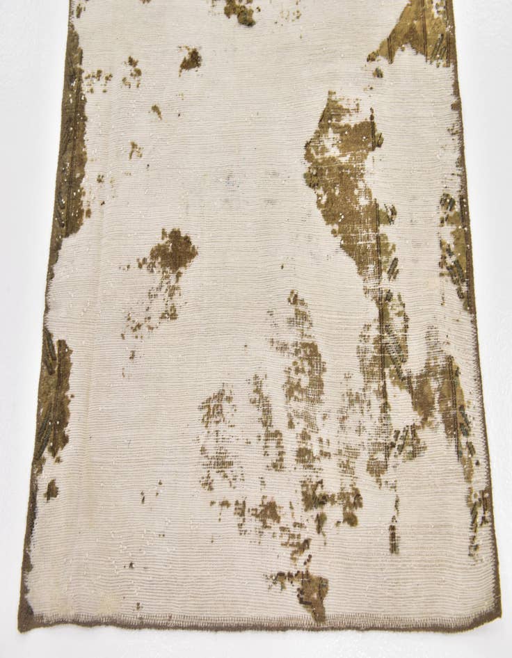 Detail image of 3' 4 x 4' 5  Hand Knotted Ultra Vintage Persian Wool Rug