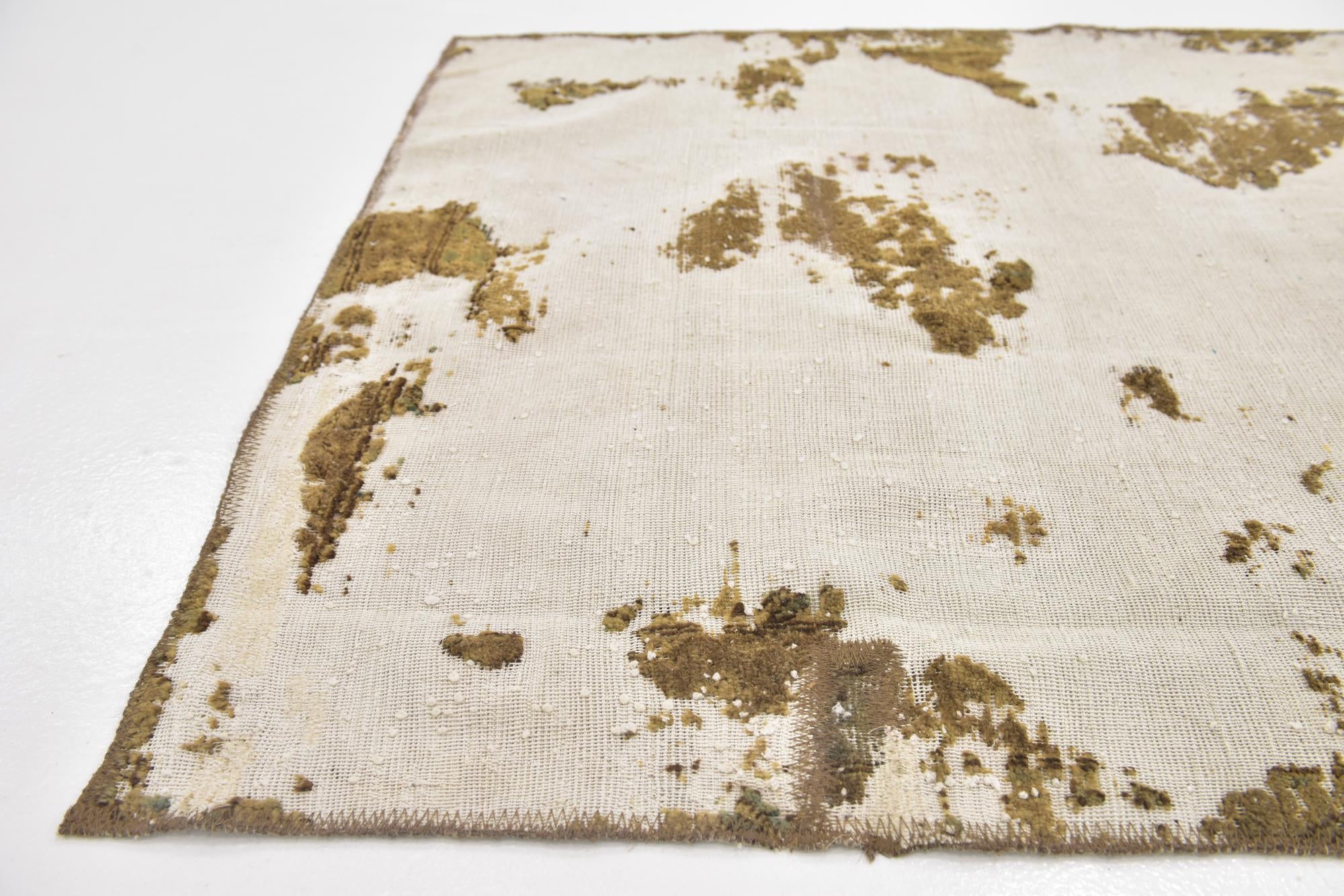 3' 4 x 4' 5 Hand Knotted Ultra Vintage Persian Wool Rug