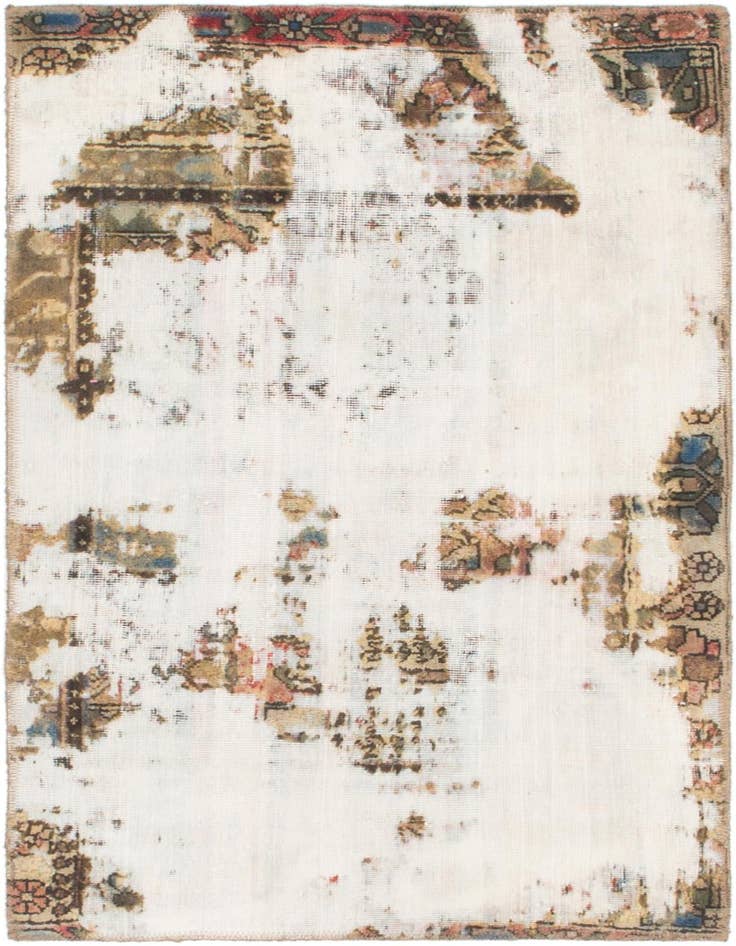 Detail image of 2' 10 x 4' 6 Hand Knotted Ultra Vintage Persian Wool Rug