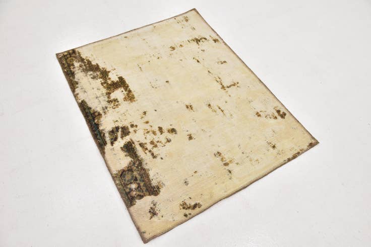 Detail image of 3' 2 x 4' Hand Knotted Ultra Vintage Persian Wool Rug