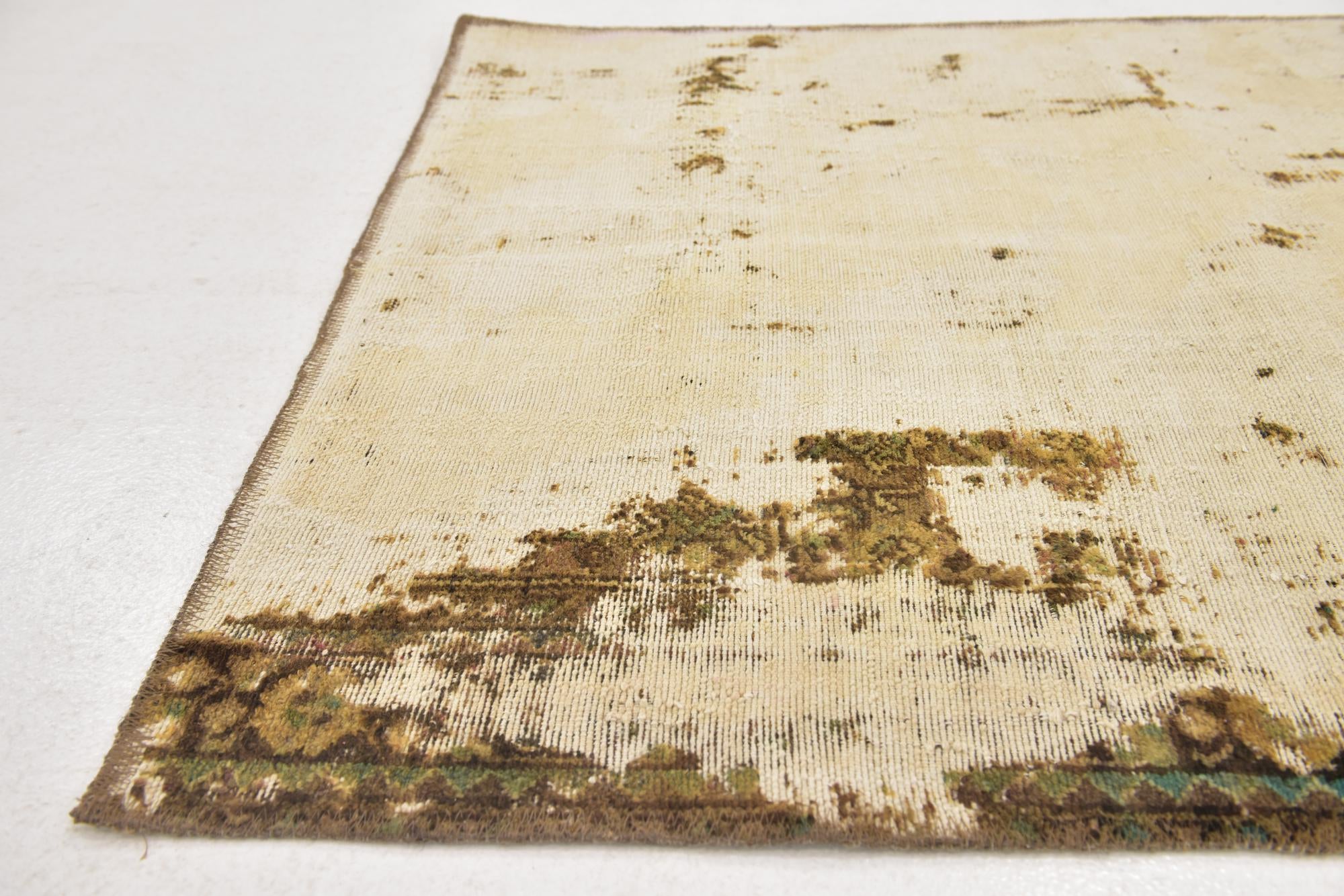 3' 2 x 4' Hand Knotted Ultra Vintage Persian Wool Rug