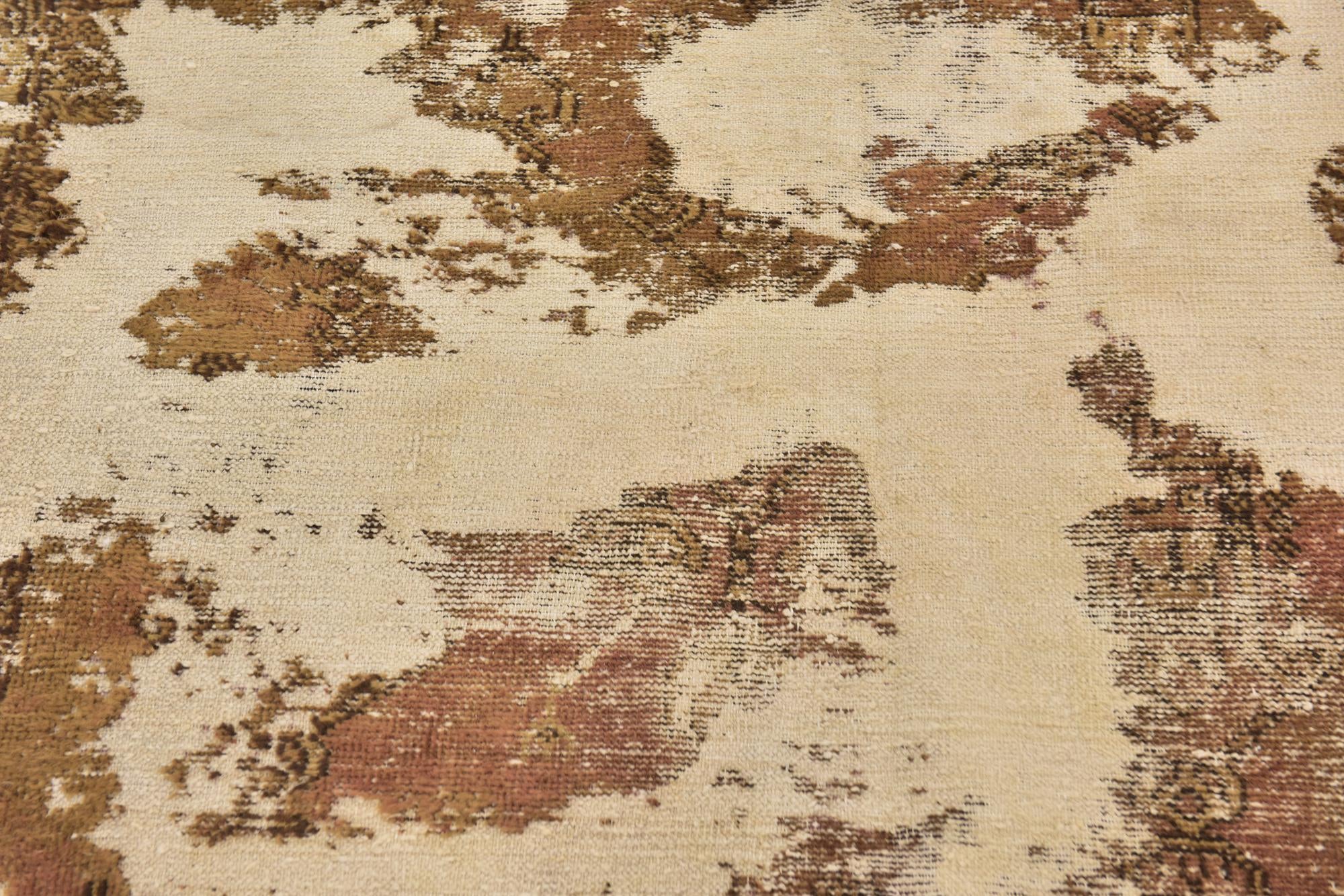 3' 9 x 6' Hand Knotted Ultra Vintage Persian Wool Rug