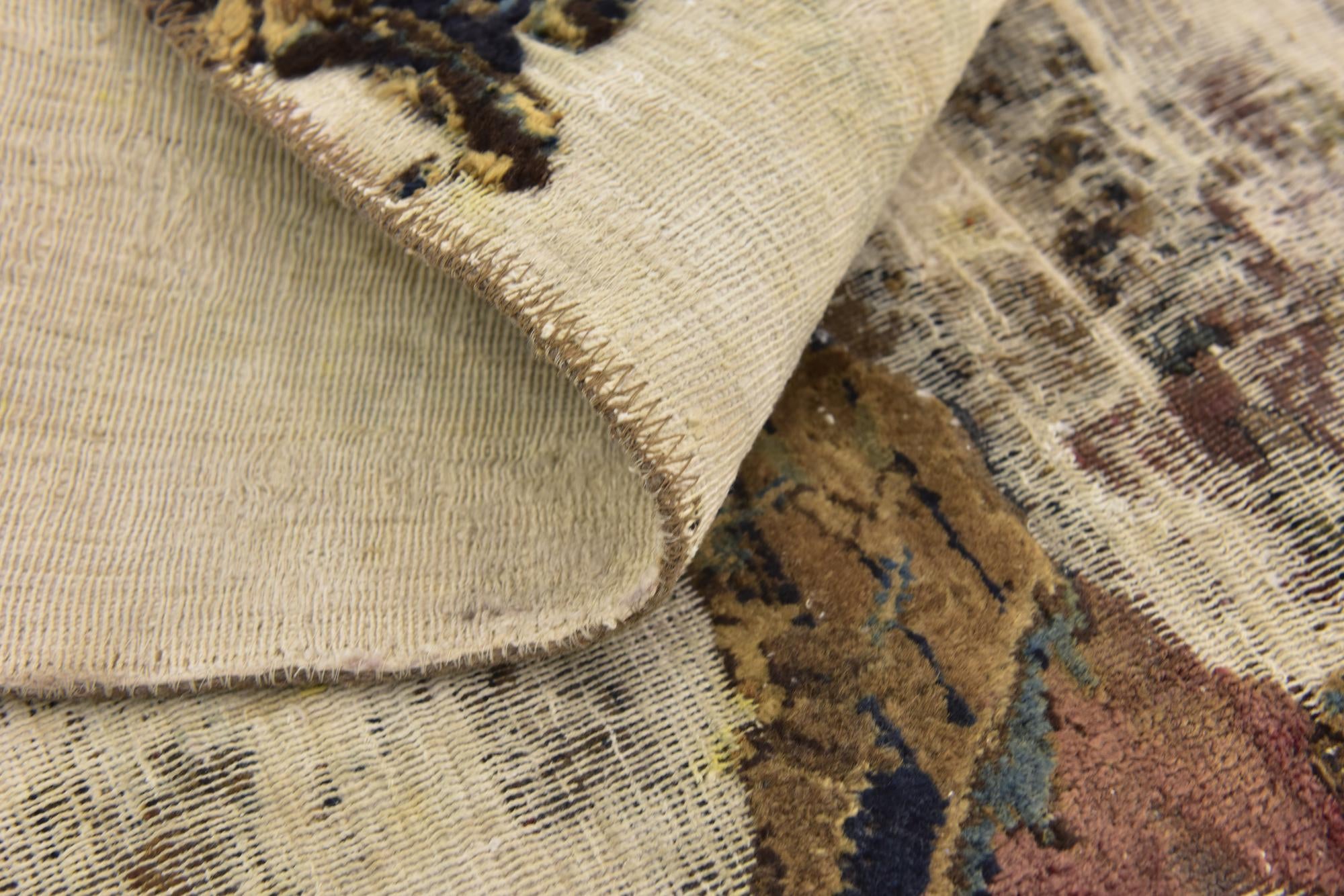 3' 5 x 4' 5 Hand Knotted Ultra Vintage Persian Wool Rug