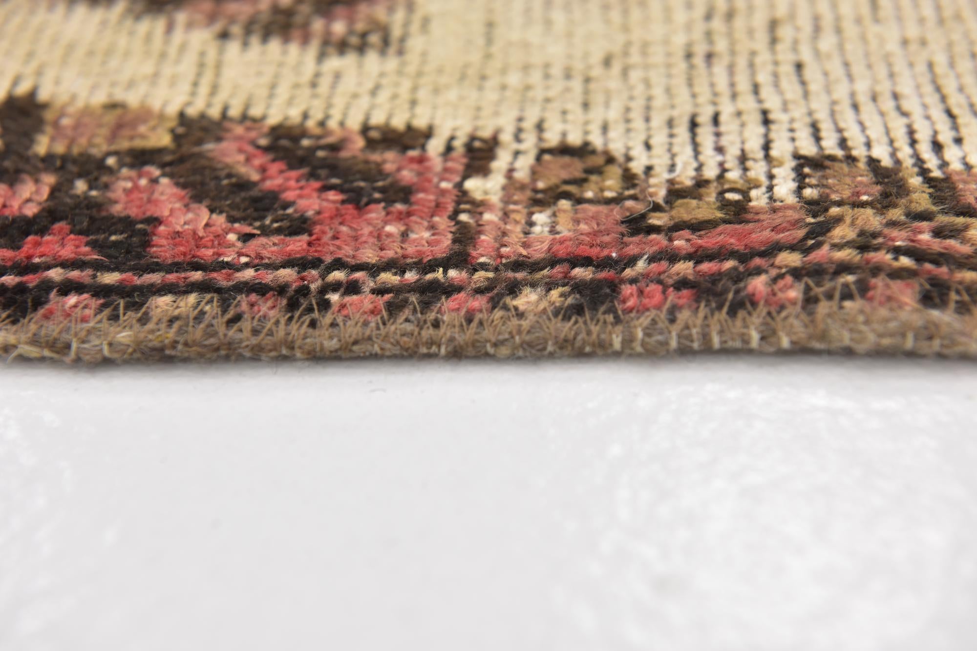 3' 7 x 5' 8 Hand Knotted Ultra Vintage Persian Wool Rug