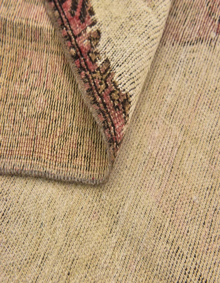 Detail image of 3' 7 x 5' 8  Hand Knotted Ultra Vintage Persian Wool Rug