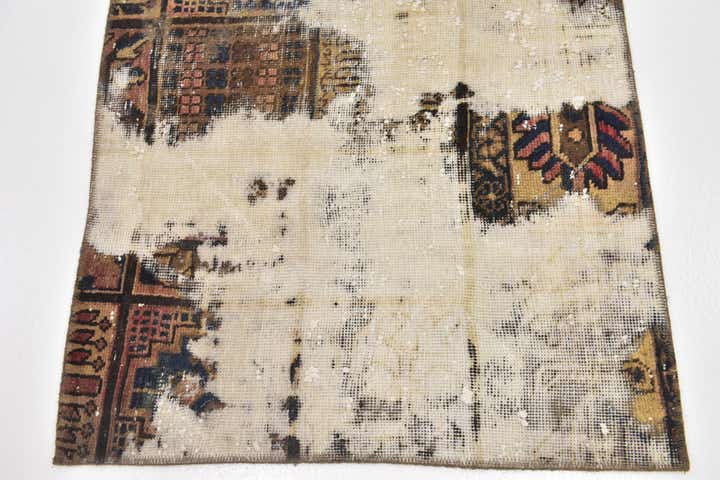 3' 2 x 4' 5 Hand Knotted Ultra Vintage Persian Wool Rug