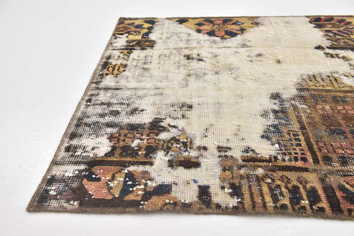 3' 2 x 4' 5 Hand Knotted Ultra Vintage Persian Wool Rug